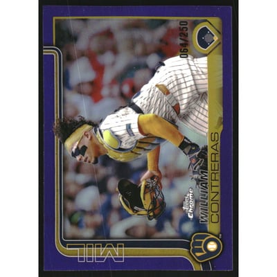 2025 Topps Chrome Purple Refractors #25 William Contreras