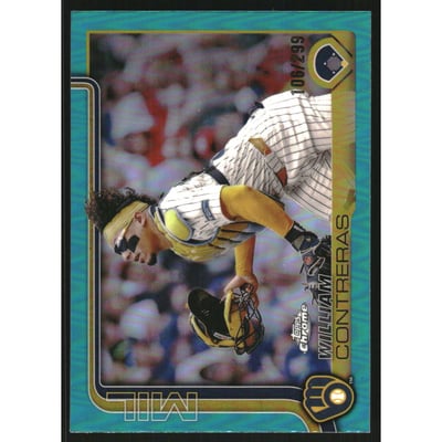 2025 Topps Chrome Teal Refractors #25 William Contreras