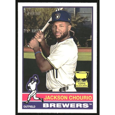 2025 Topps Heritage Flipped Bat Variations #106 Jackson Chourio