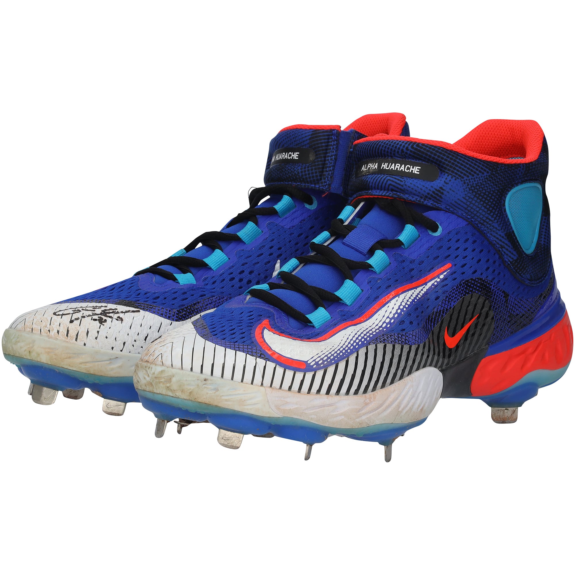 Christian Yelich Milwaukee Brewers Autographed Game-Used Blue Nike Cleats vs. Pittsburgh Pirates on June 18, 2023 with "Game Used" Inscription