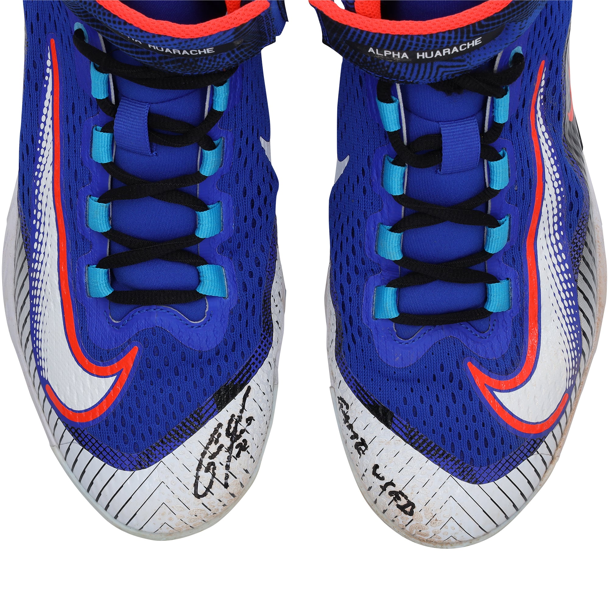 Christian Yelich Milwaukee Brewers Autographed Game-Used Blue Nike Cleats vs. Pittsburgh Pirates on June 18, 2023 with "Game Used" Inscription