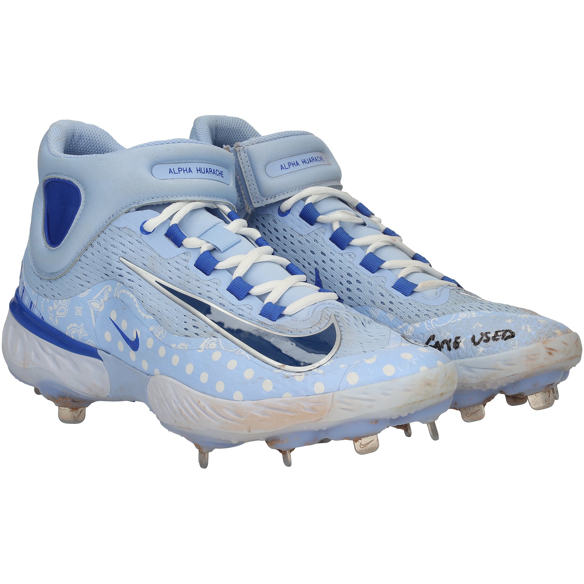 Christian Yelich Milwaukee Brewers Autographed Game-Used Blue Nike Cleats vs. St. Louis Cardinals on June 15, 2025 with "Game Used" Inscription