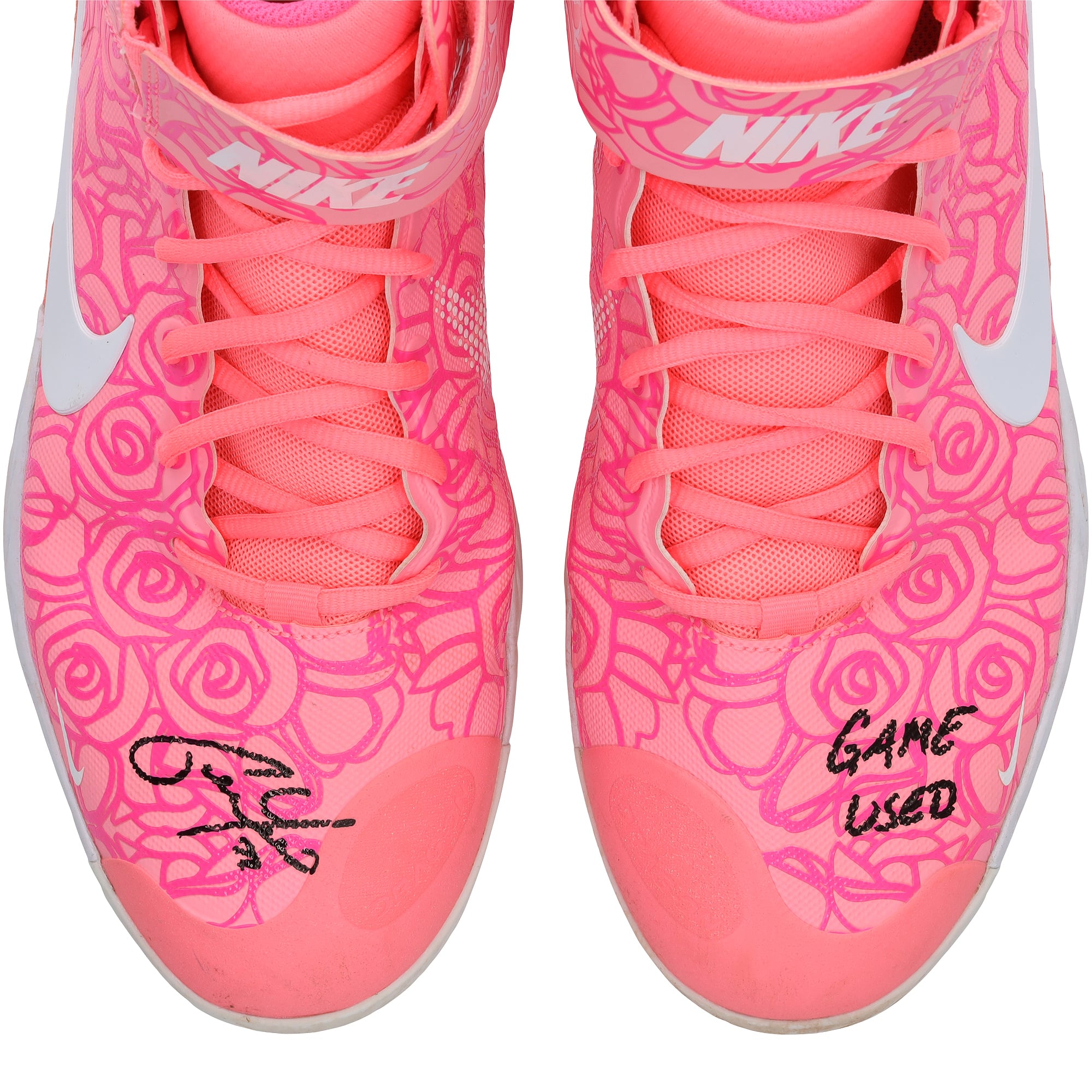 Christian Yelich Milwaukee Brewers Autographed Game-Used Pink Nike Cleats vs. Atlanta Braves on May 8, 2022 with "Game Used" Inscription