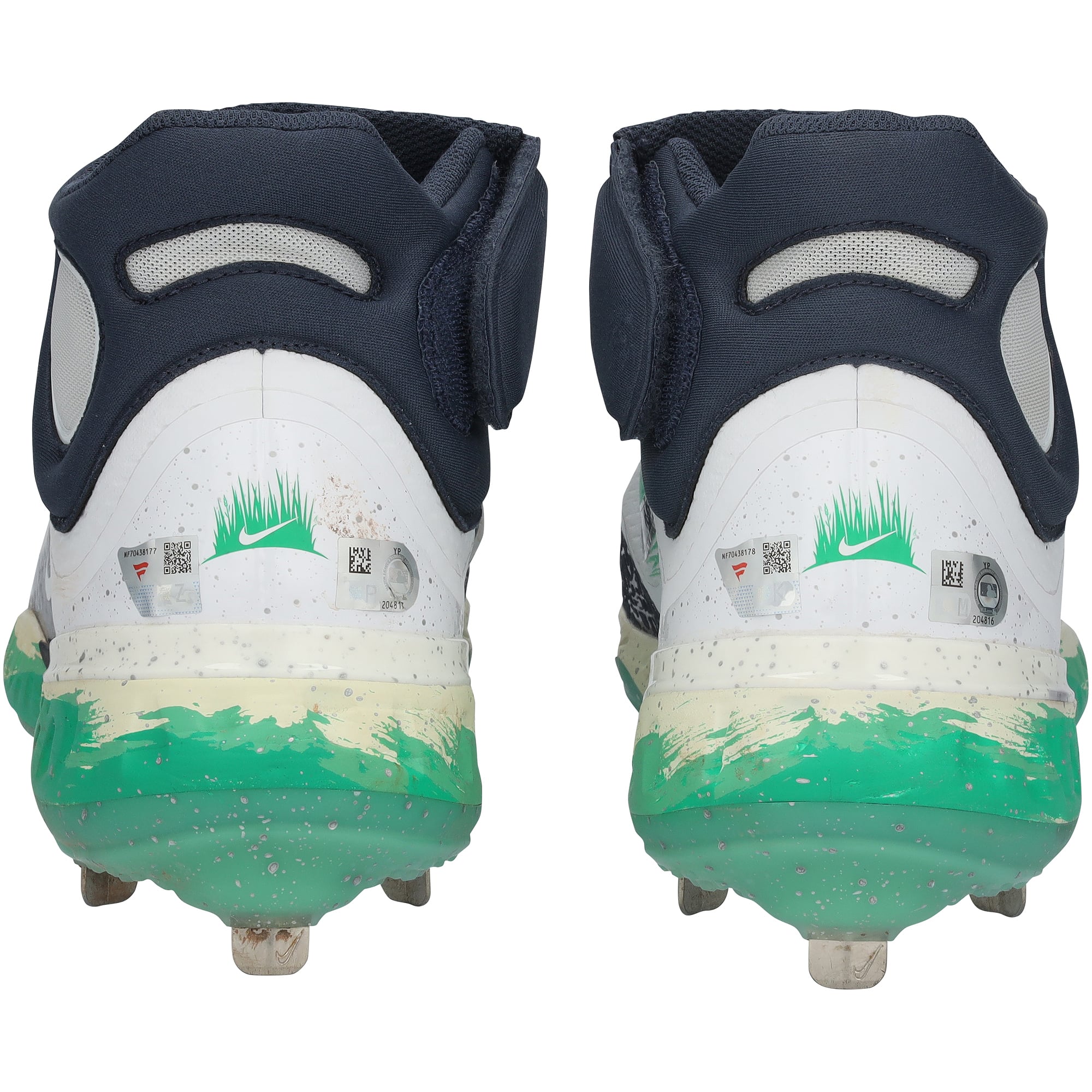 Christian Yelich Milwaukee Brewers Autographed Game-Used White Nike Cleats vs. Cincinnati Reds on June 16, 2024