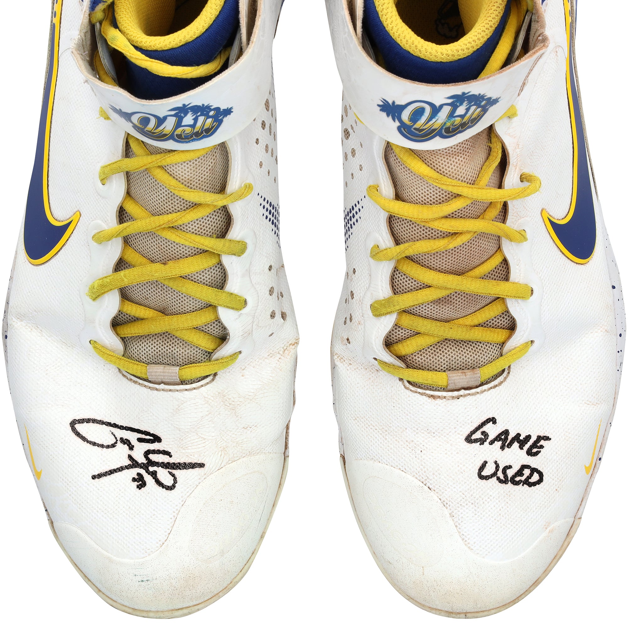 Christian Yelich Milwaukee Brewers Autographed Game-Used White Nike Cleats vs. St. Louis Cardinals on June 23, 2022 with "Game Used" Inscription