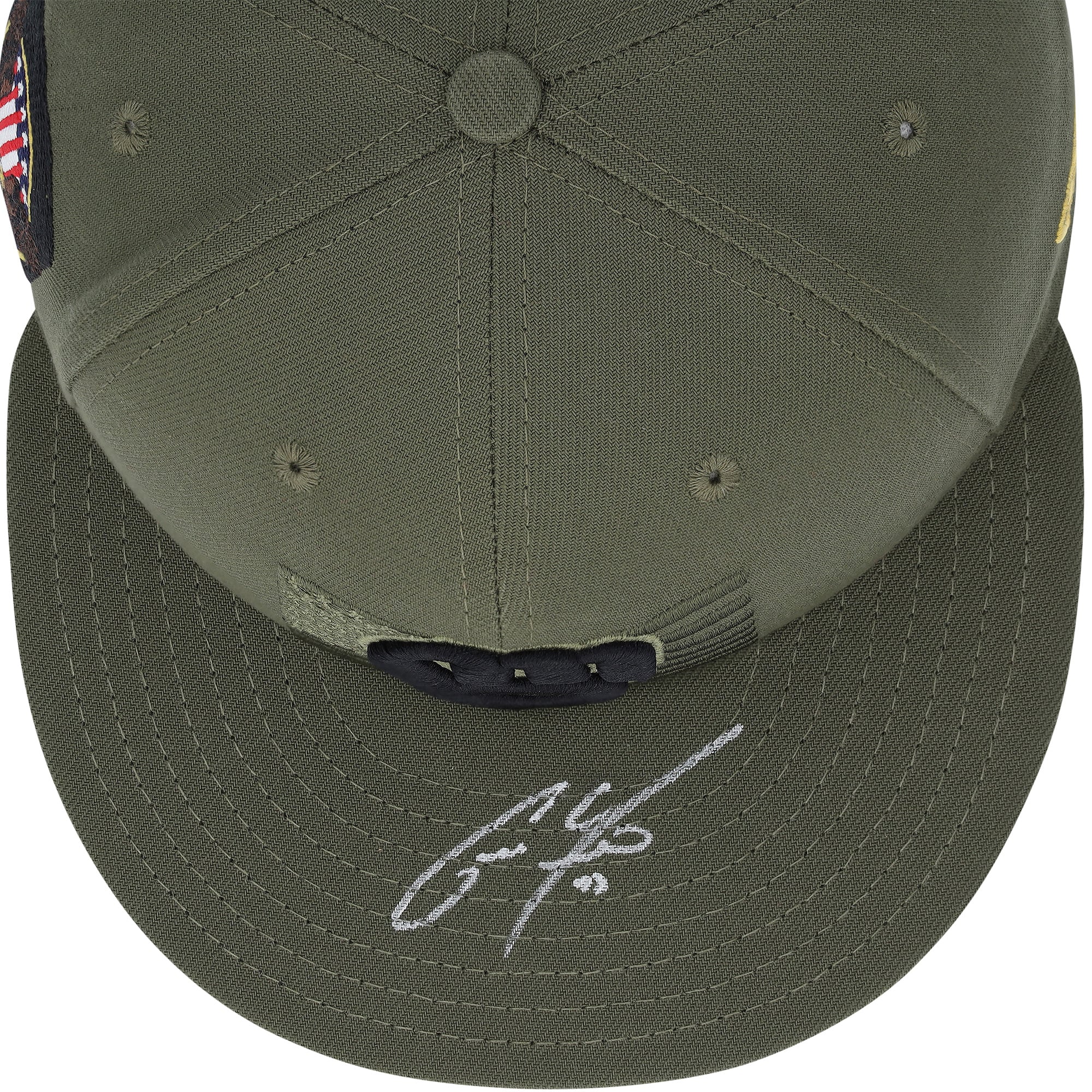 Casquette verte autographiée par Christian Yelich, joueur des Brewers de Milwaukee, saison 2023 de la MLB