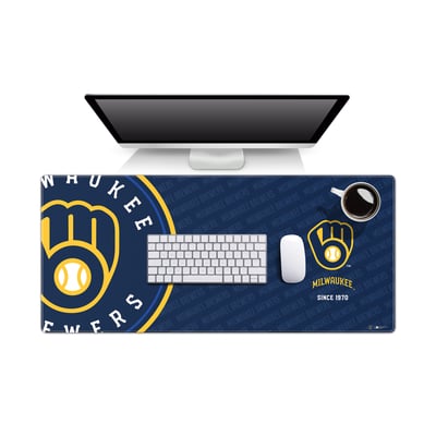 Milwaukee Brewers IDNA 15.7" x 35.4" Logo Series Desk Pad