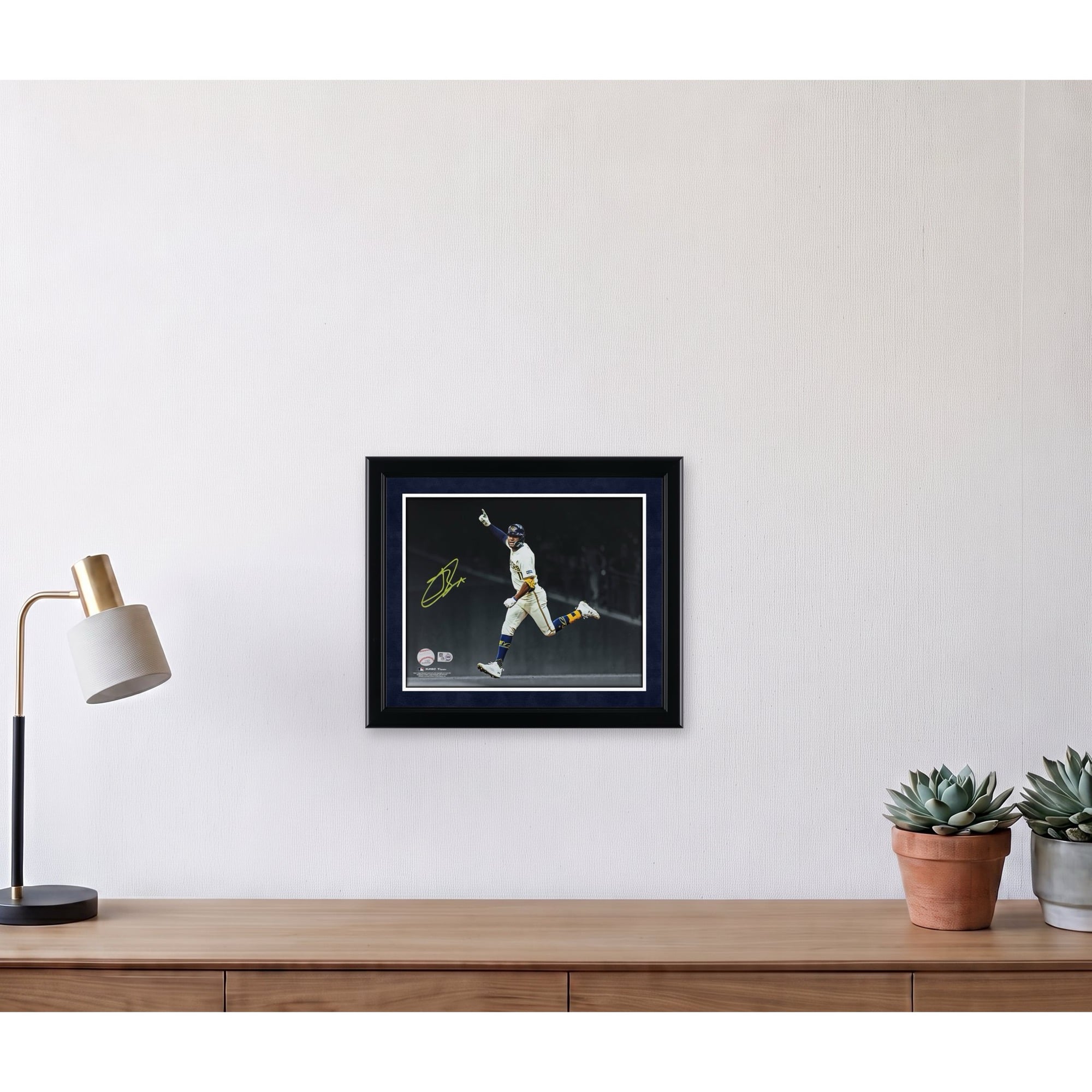Jackson Chourio Milwaukee Brewers Autographed 11" x 14" Celebration Spotlight Photograph