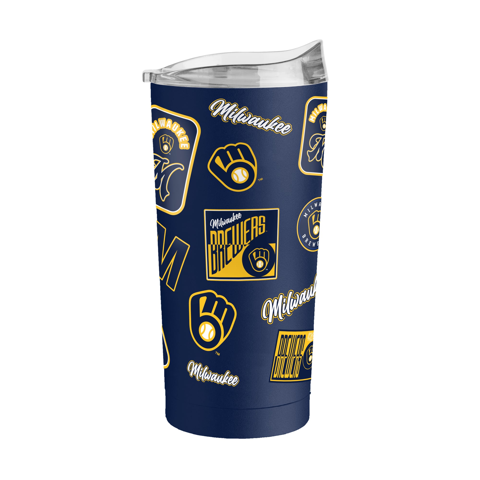 Gobelet isotherme Logo Brands Milwaukee Brewers 20 oz Dreamweave à revêtement en poudre