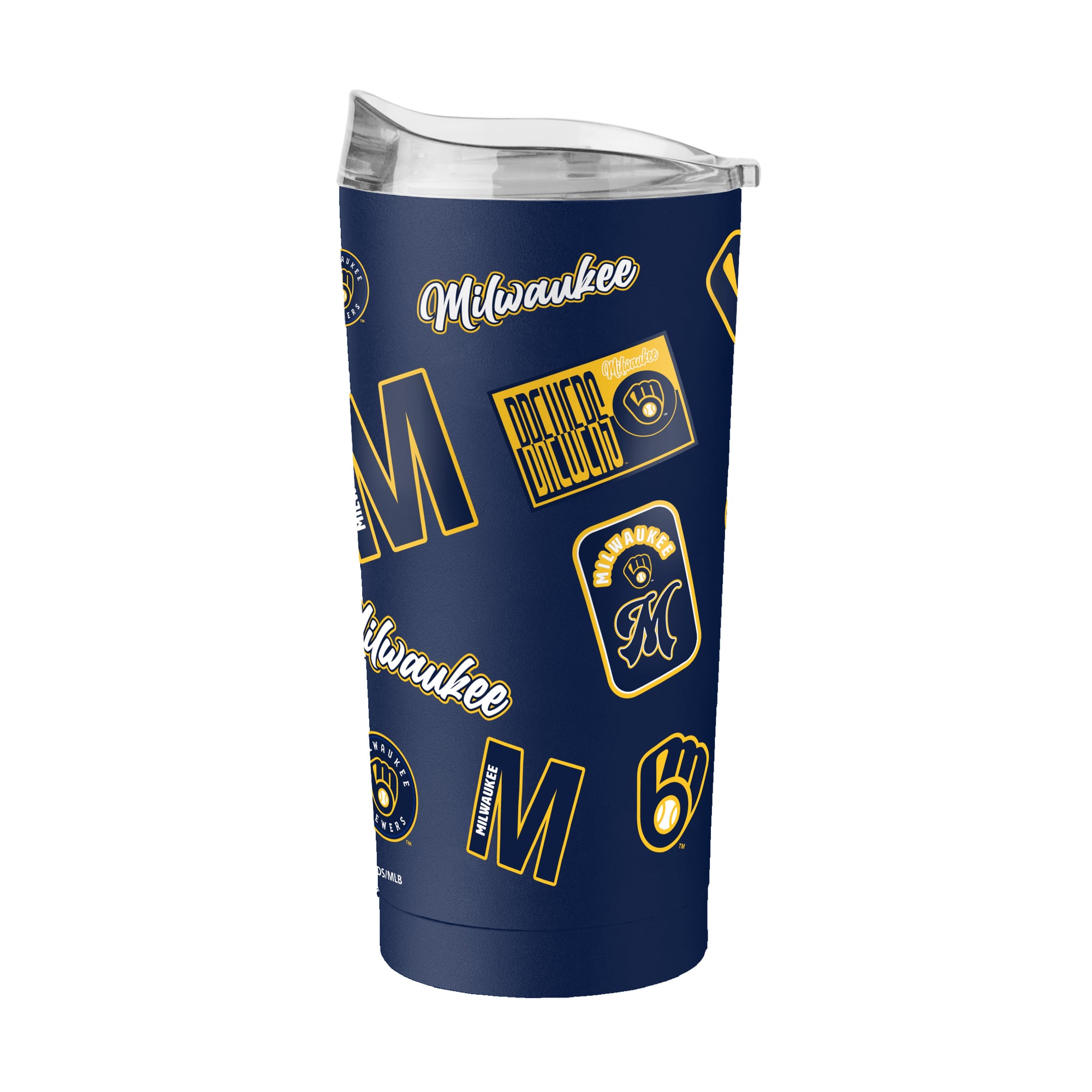 Gobelet isotherme Logo Brands Milwaukee Brewers 20 oz Dreamweave à revêtement en poudre