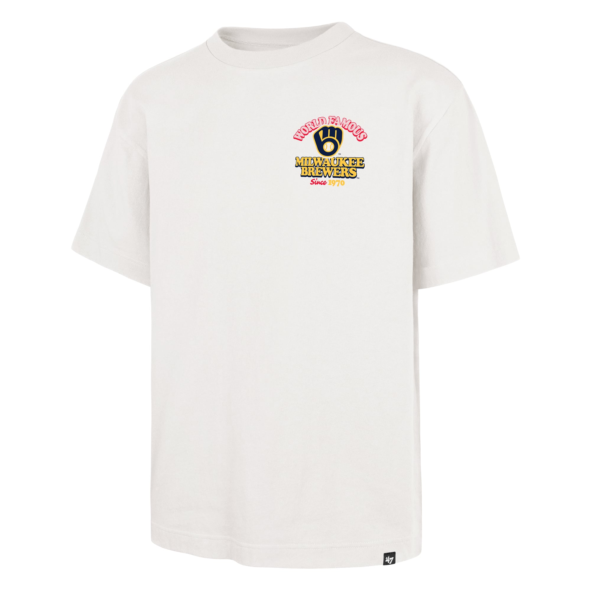 T-shirt Glizzy crème Milwaukee Brewers pour homme, modèle 47