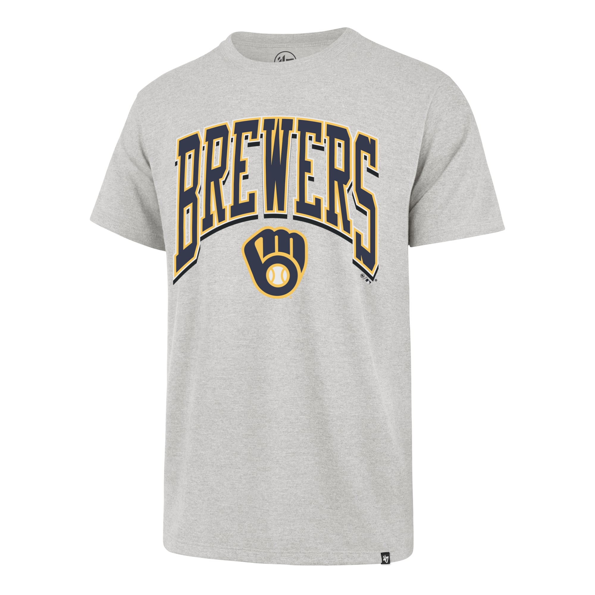 T-shirt Franklin gris '47 Milwaukee Brewers pour homme