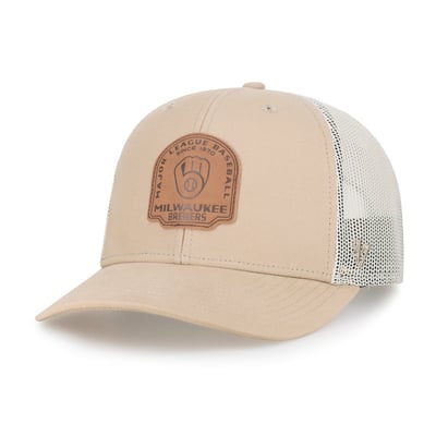  Milwaukee Brewers '47 Bonehide Trucker Snapback Hat - Khaki