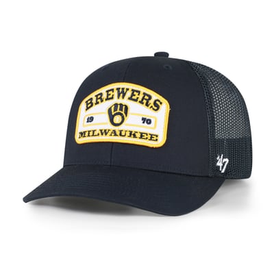  Milwaukee Brewers '47 Roadway Trucker Snapback Hat - Navy