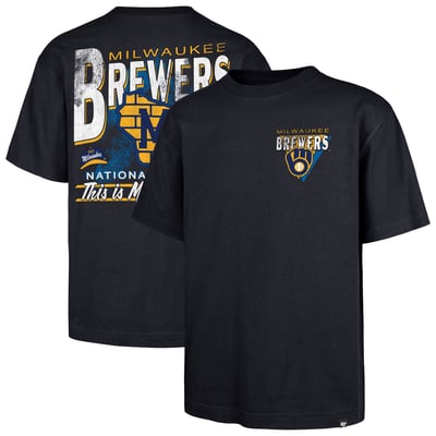Milwaukee Brewers '47 Under Bar Foundation T-Shirt - Navy