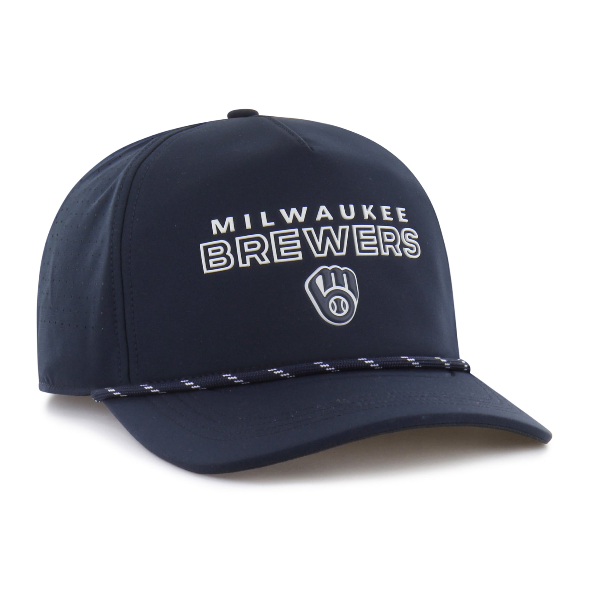 Casquette ajustable Milwaukee Brewers '47 Navy Vault Hitch pour homme