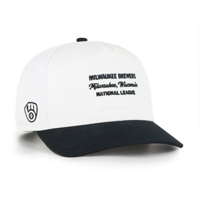 Milwaukee Brewers '47 Contemporary Two-Tone Hitch Adjustable Hat - White/Black