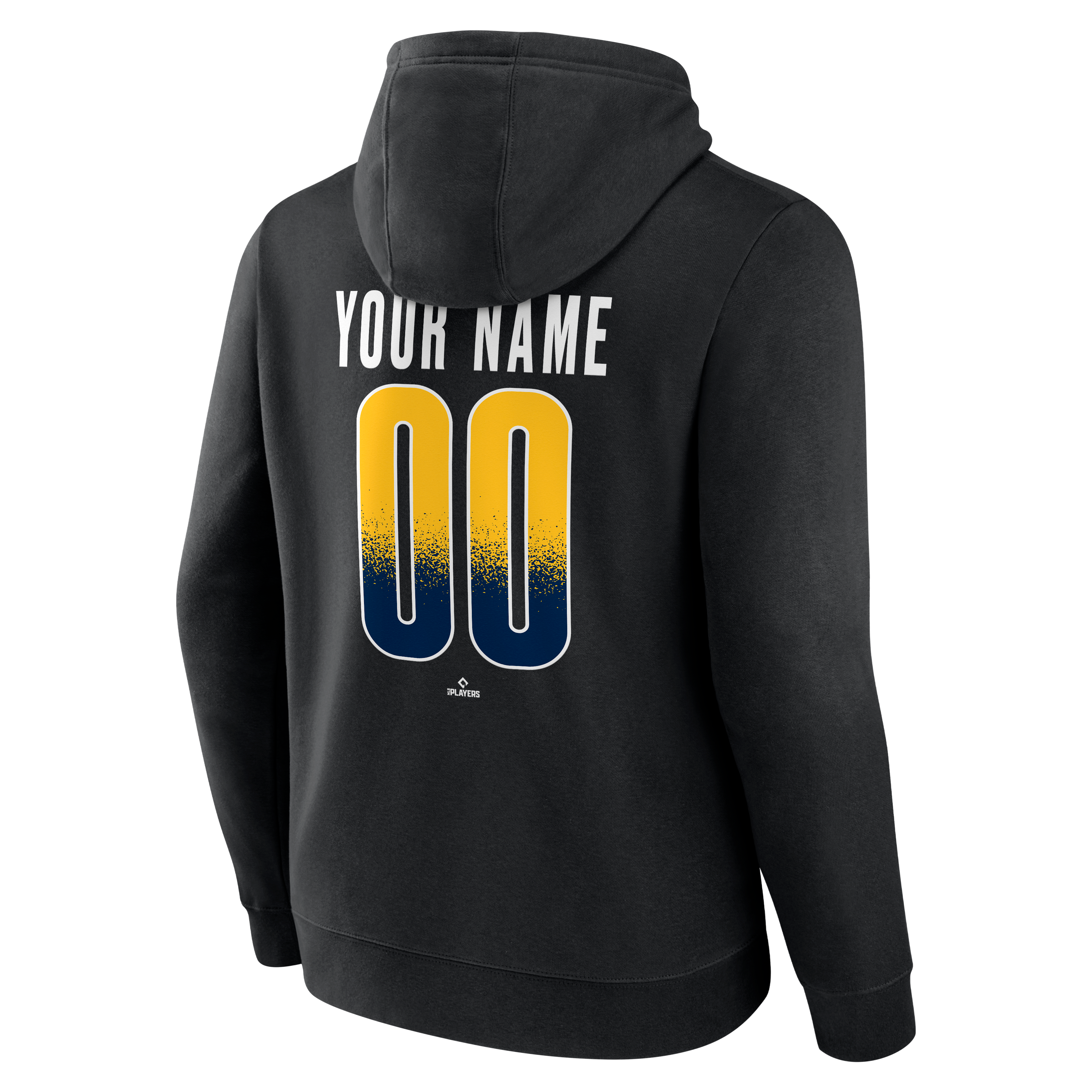 Men's Black Milwaukee Brewers Home Field Pop Personalized Name & Number Hoodie