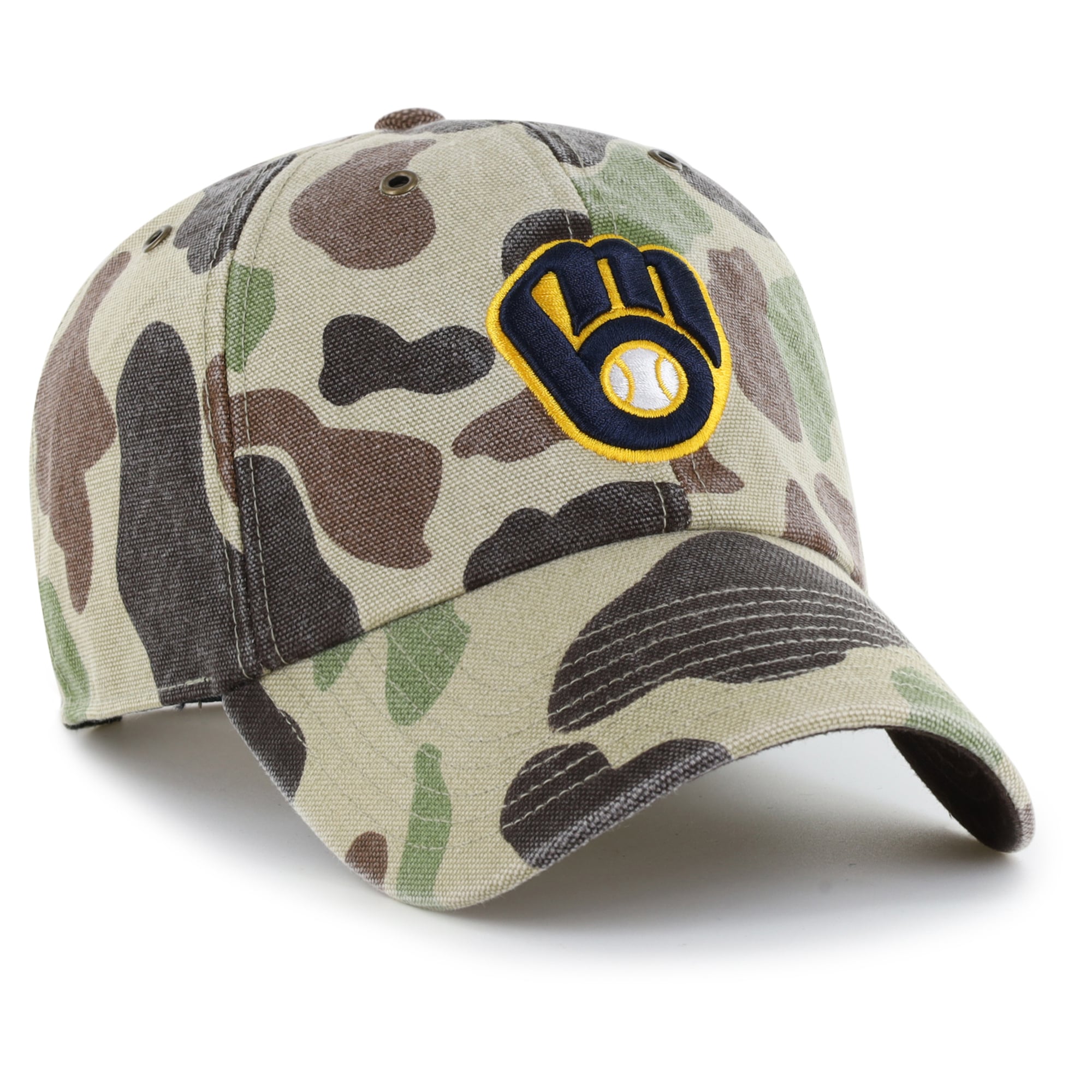 Casquette ajustable Carhartt x '47 Camo Milwaukee Brewers Duck Clean Up pour homme