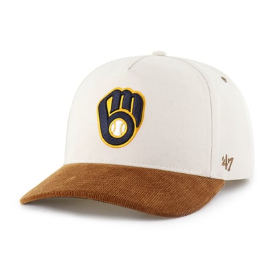 Milwaukee Brewers Carhartt x '47 Undyed Relaxed Hitch Adjustable Hat - Natural/Brown