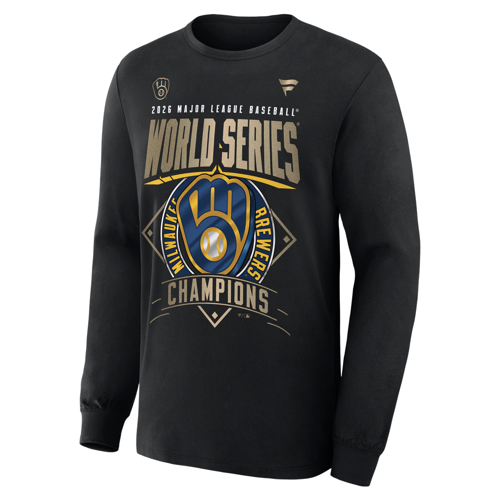 Men's Fanatics Black Milwaukee Brewers 2026 World Series Champions ...