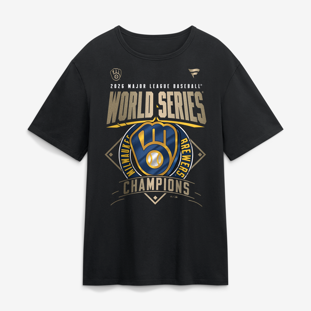 Lockr Rom Men's Fanatics Black Milwaukee Brewers 2026 World Series Champions ...