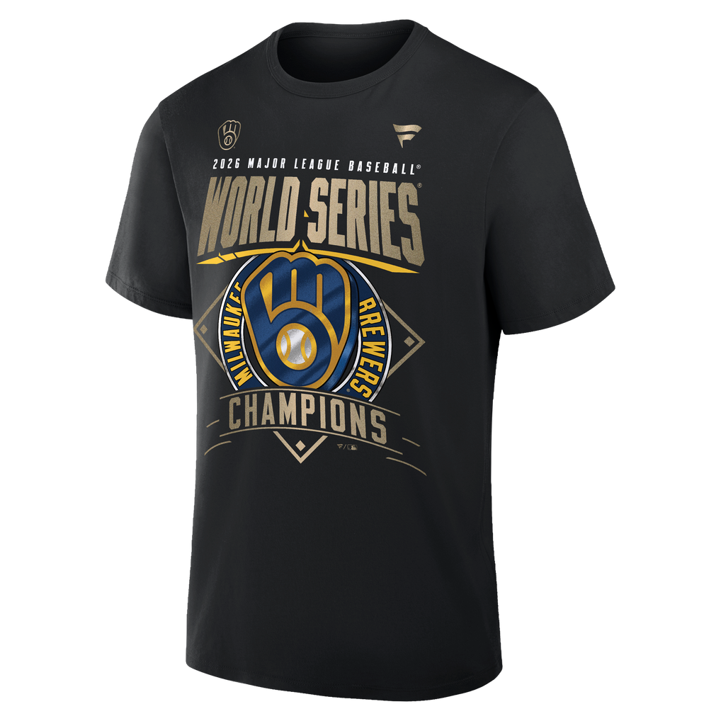 Men's Fanatics Black Milwaukee Brewers 2026 World Series Champions ...