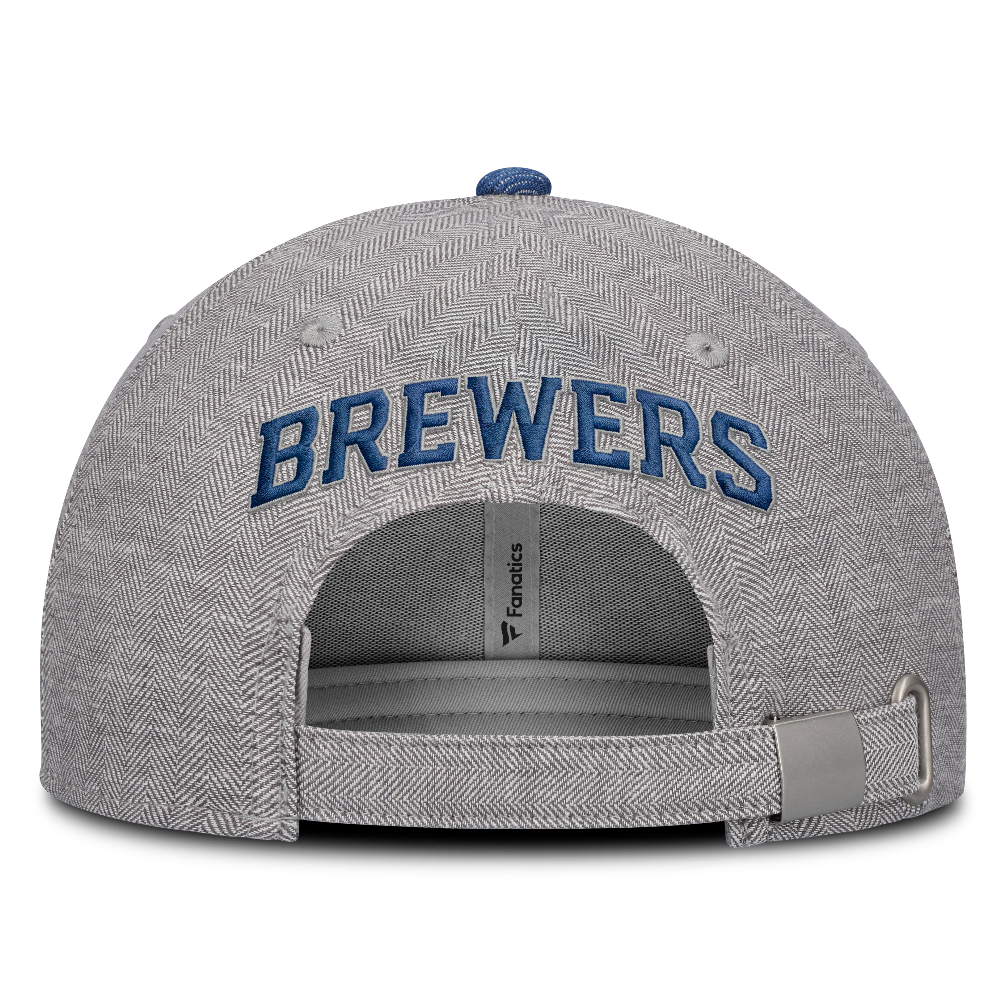 Casquette ajustable Fanatics grise/denim Milwaukee Brewers Level Up Conduct pour homme
