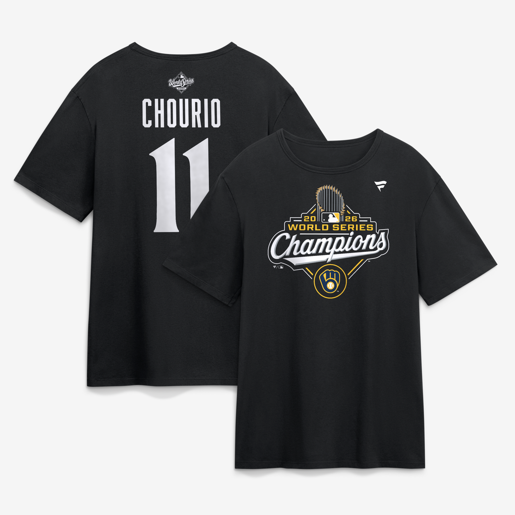 Jackson Chourio Milwaukee Brewers Fanatics 2026 World Series Champions ...