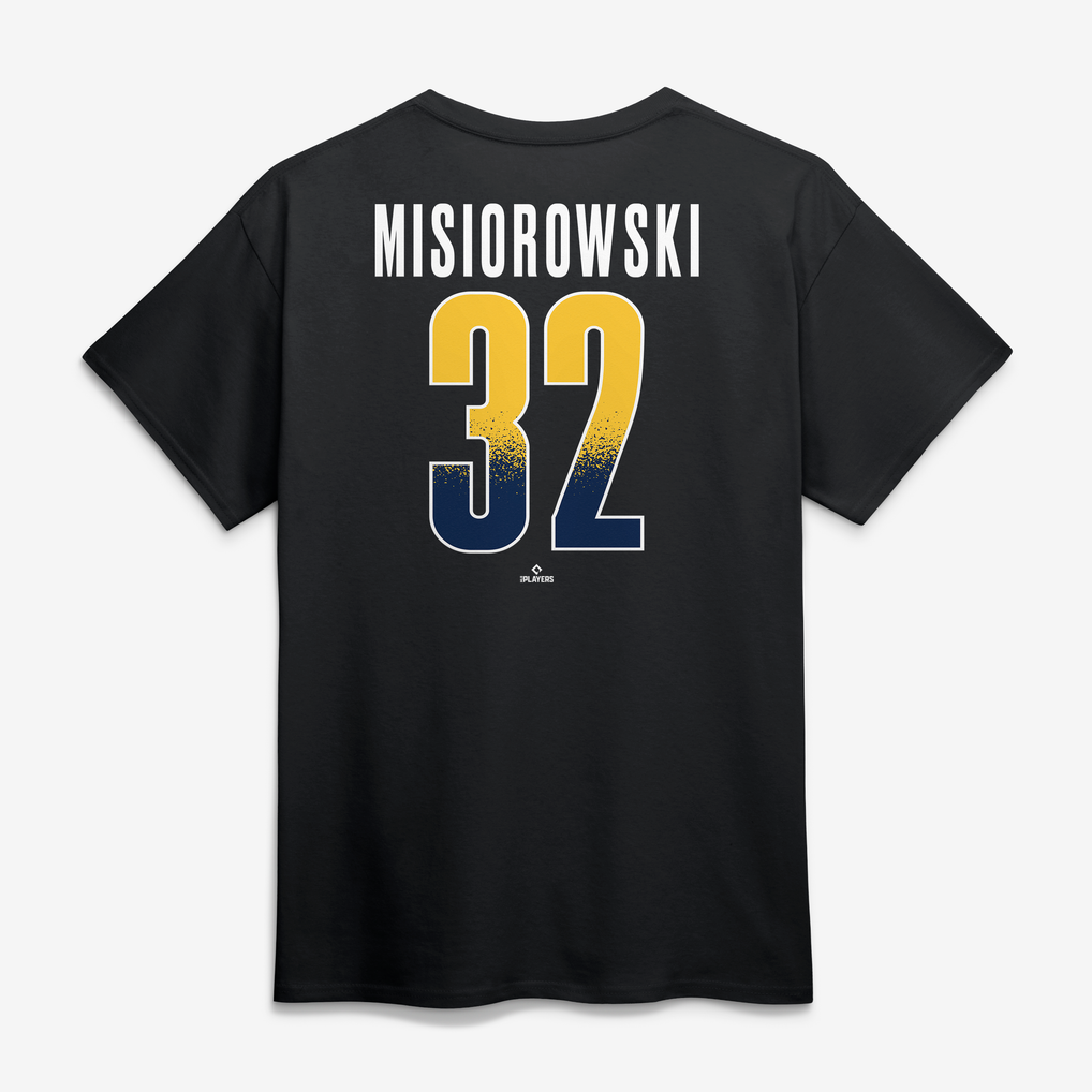 Jacob Misiorowski Milwaukee Brewers Home Field Pop Name & Number T ...