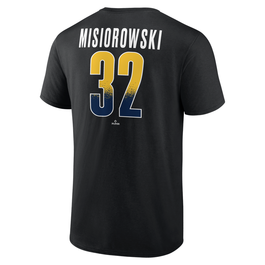Jacob Misiorowski Milwaukee Brewers Home Field Pop Name & Number T ...
