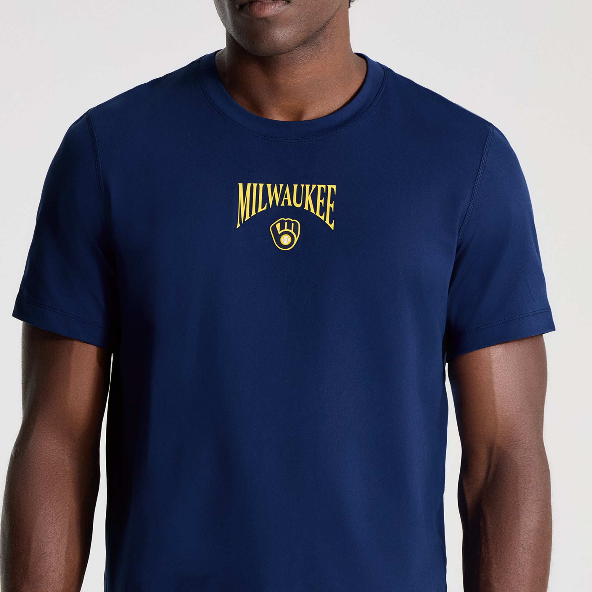 T-shirt en jersey doux Midnight Shadow Milwaukee Brewers pour homme de lululemon