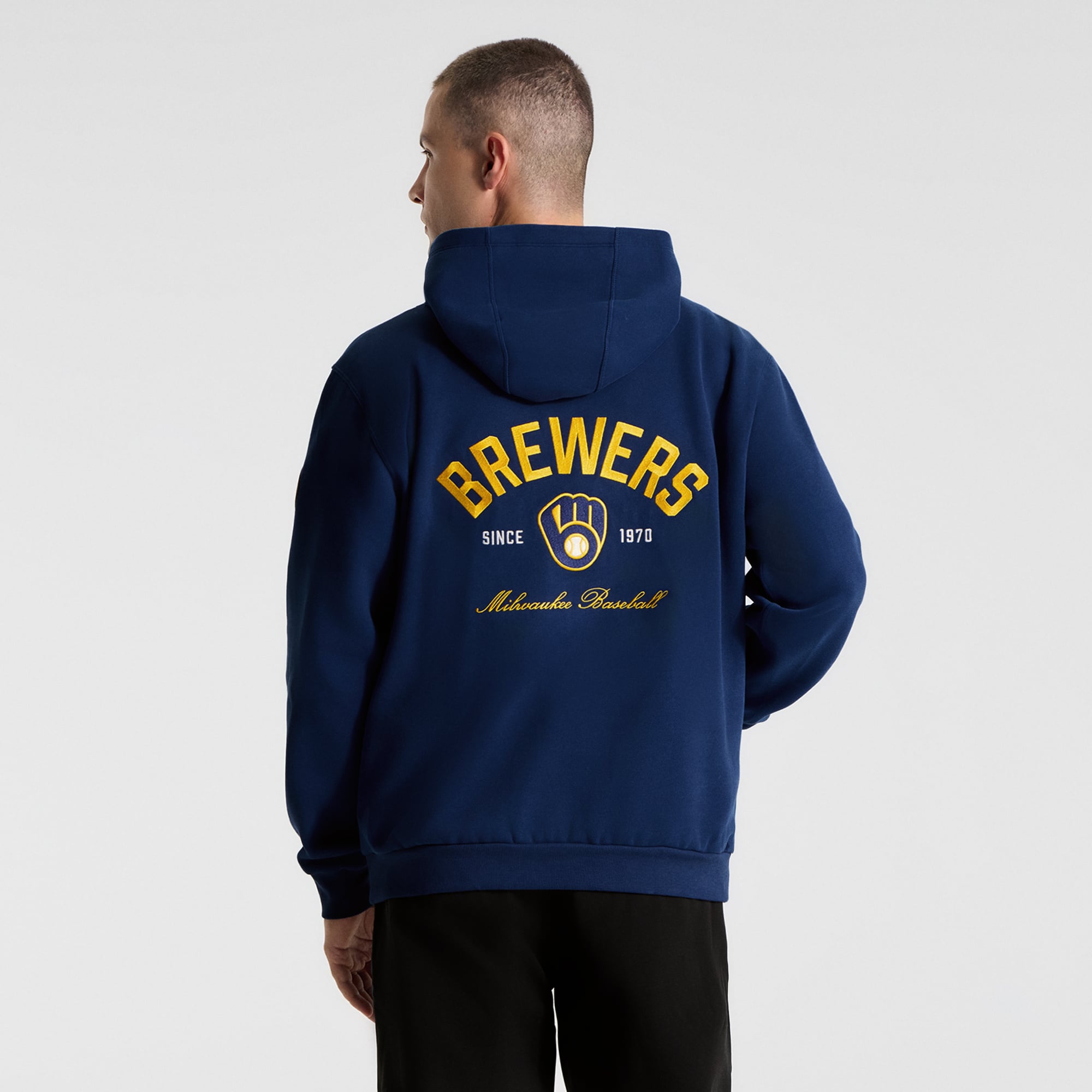 Sweat à capuche Steady State Midnight Shadow Milwaukee Brewers pour homme de lululemon