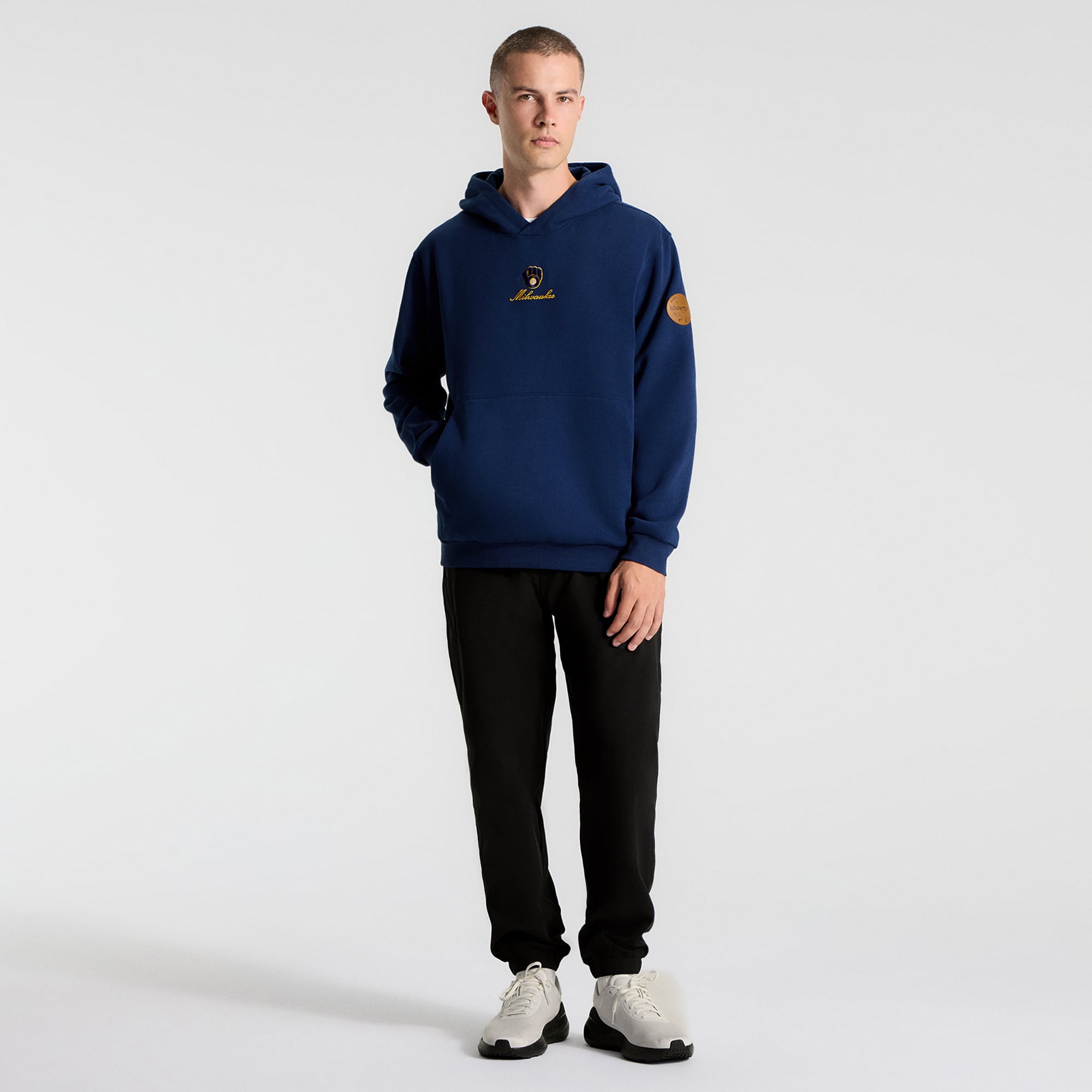 Sweat à capuche Steady State Midnight Shadow Milwaukee Brewers pour homme de lululemon