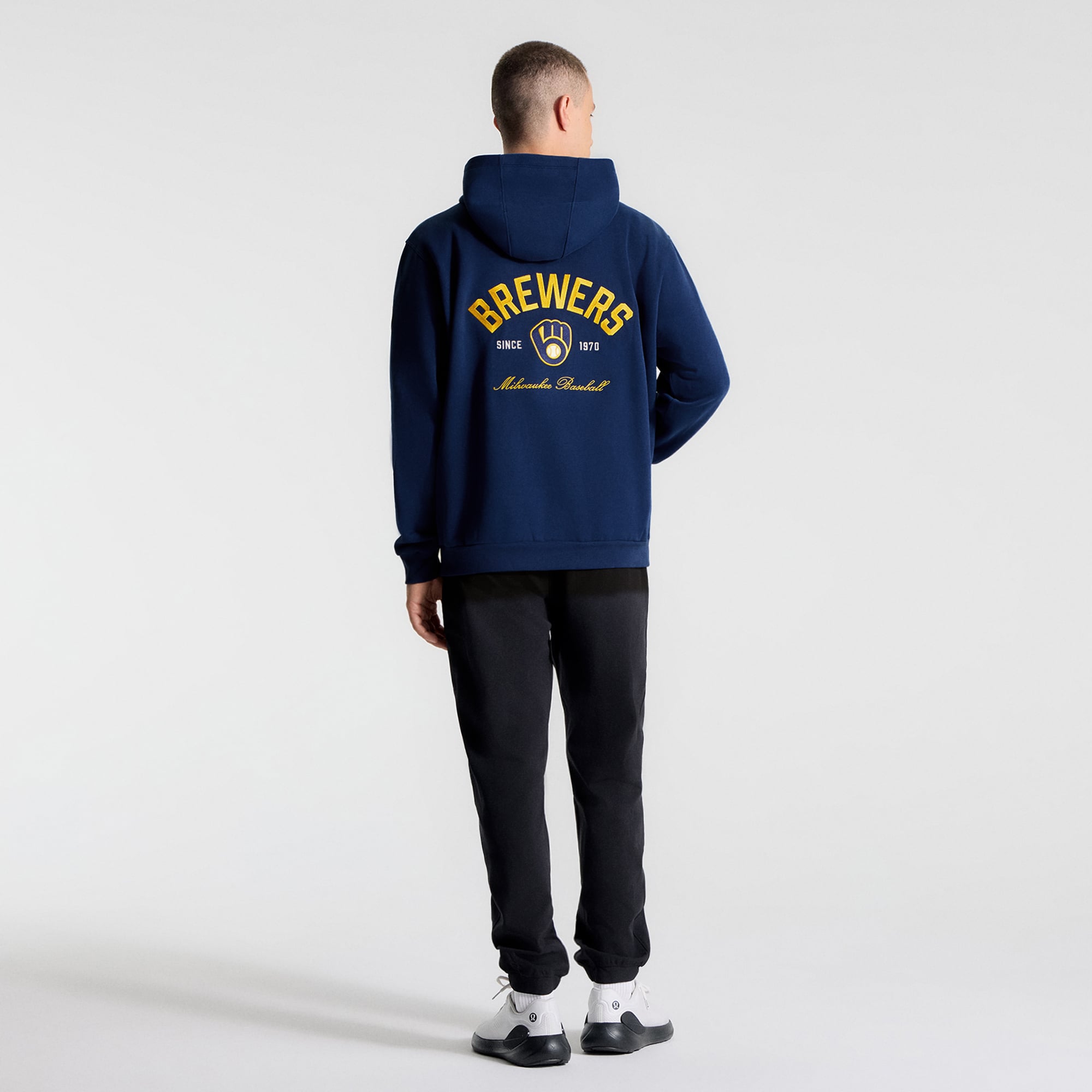 Sweat à capuche Steady State Midnight Shadow Milwaukee Brewers pour homme de lululemon