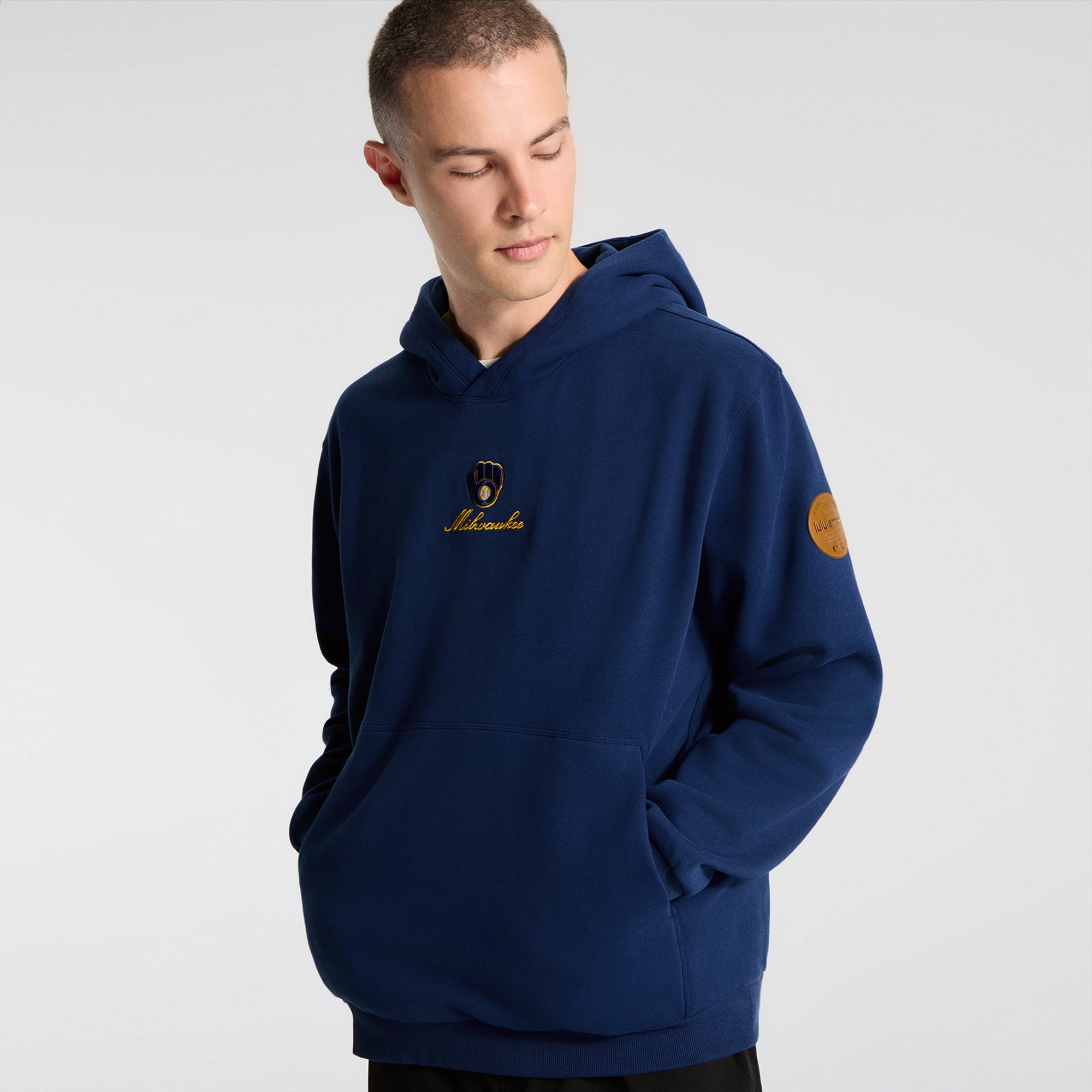 Sweat à capuche Steady State Midnight Shadow Milwaukee Brewers pour homme de lululemon