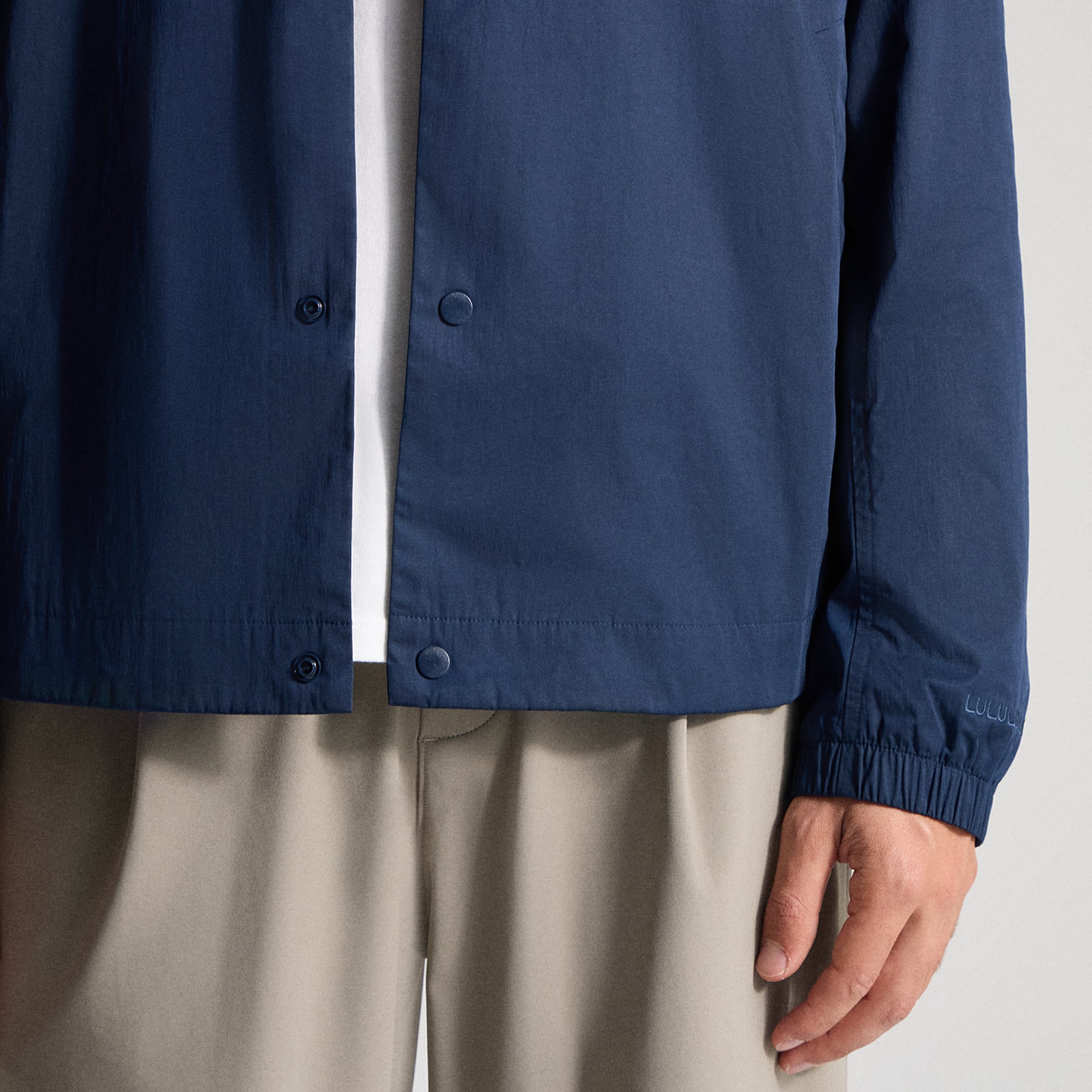 Veste de coach raglan lululemon True Navy Milwaukee Brewers pour homme