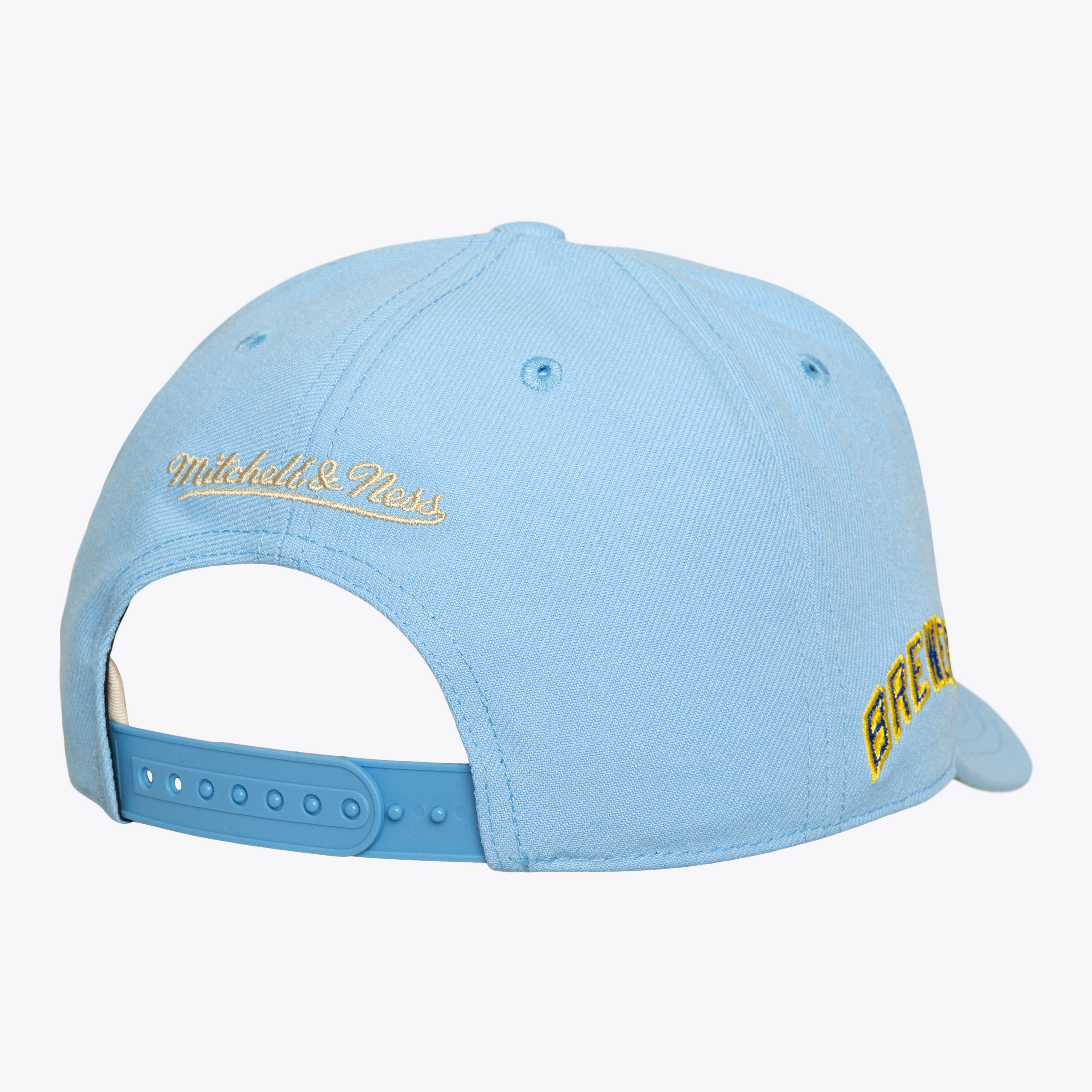Men's Mitchell & Ness  Light Blue Milwaukee Brewers Secondary Pop Pro Snapback Hat