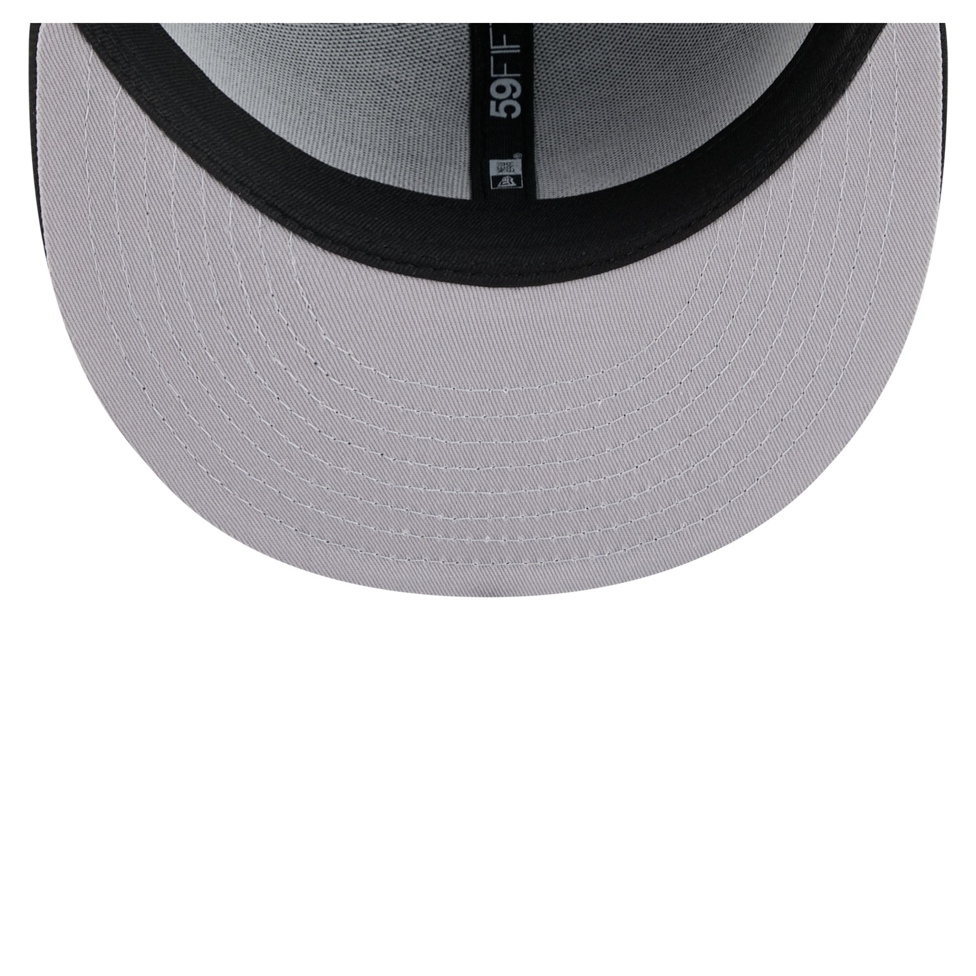 Casquette ajustée New Era 59FIFTY pour homme, noire, Milwaukee Brewers, coloris pop.