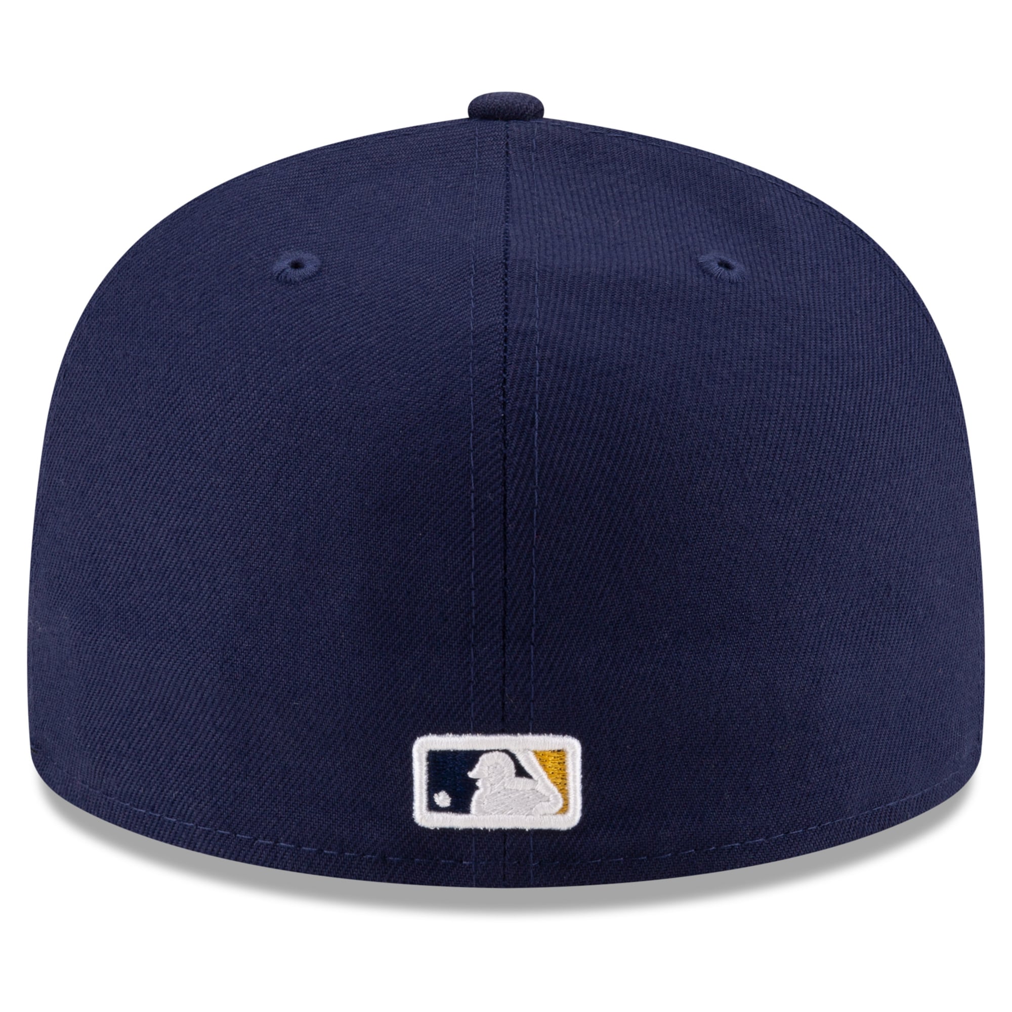 Casquette ajustée New Era 59FIFTY pour homme, or et marine, Milwaukee Brewers, écusson latéral des séries éliminatoires de la MLB 2026