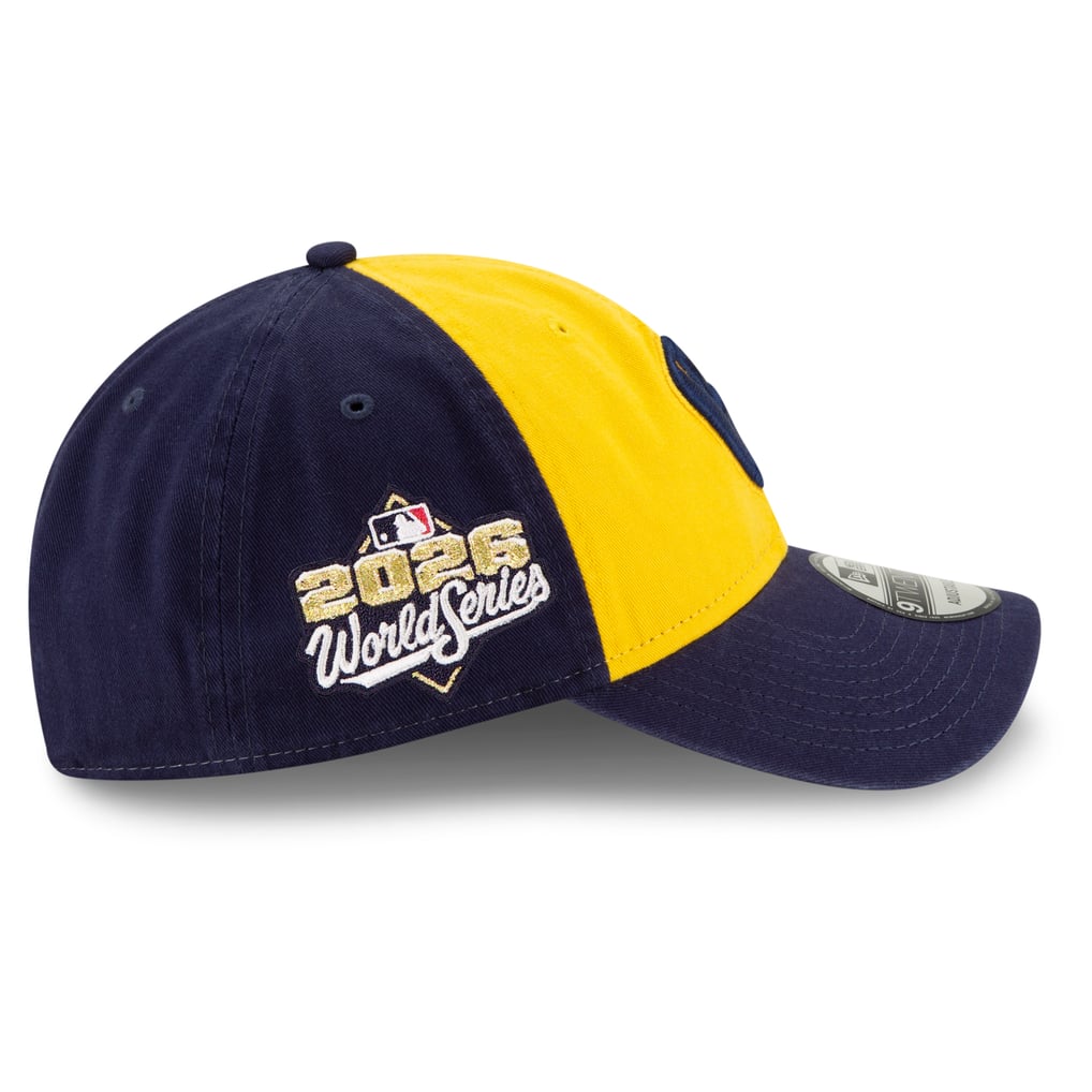 Men's New Era Gold/Navy Milwaukee Brewers 2026 World Series Side Patch ...