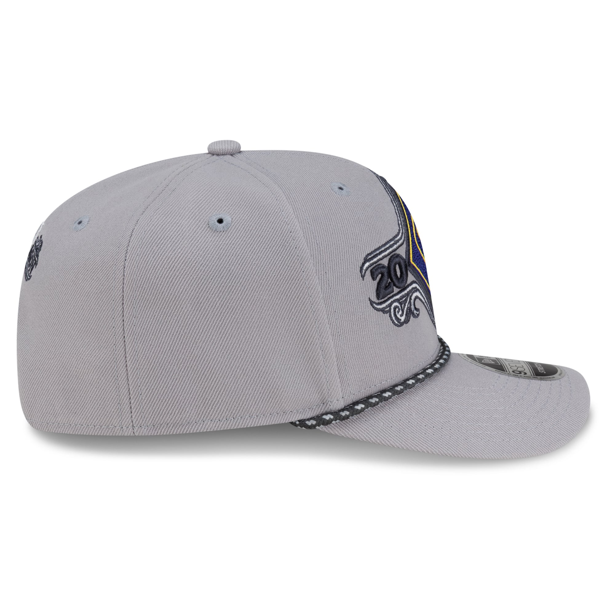 Casquette ajustable New Era grise pour homme, Milwaukee Brewers, champions de la série de division de la Ligue nationale 2026, vestiaire 9SEVENTY
