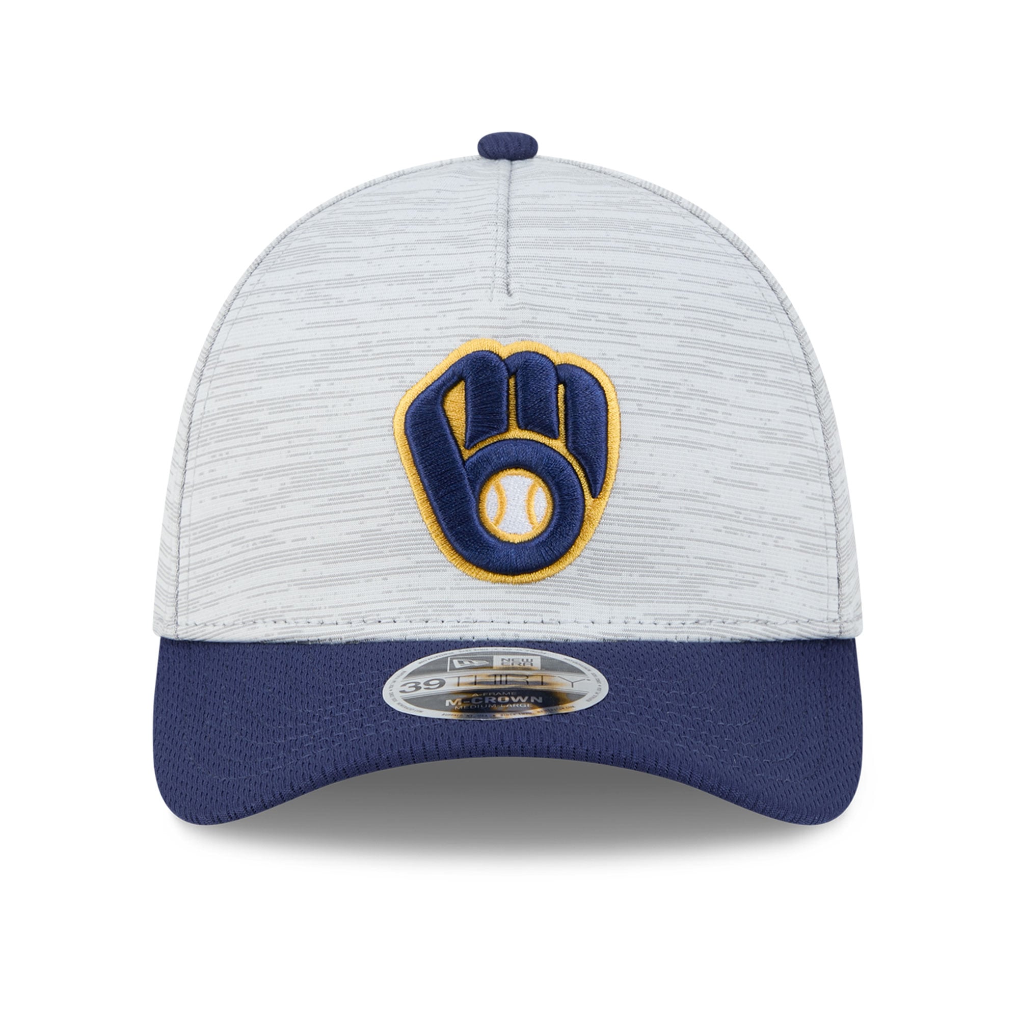 Casquette New Era Tech 39THIRTY Flex grise et marine pour homme