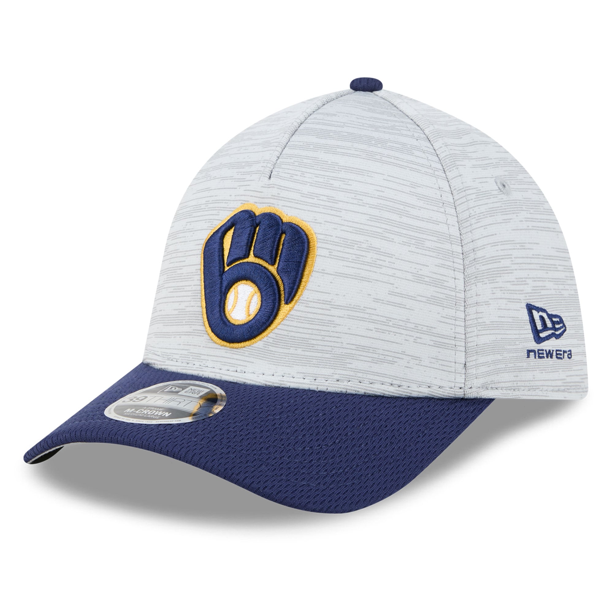 Casquette New Era Tech 39THIRTY Flex grise et marine pour homme