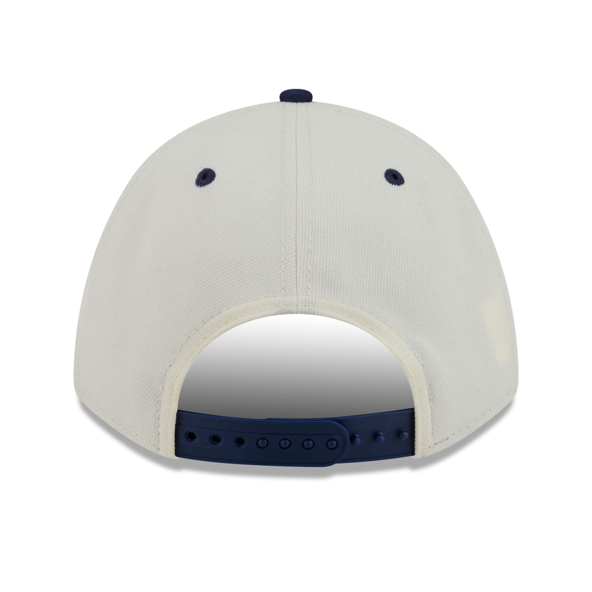 Men's New Era Natural/Navy Milwaukee Brewers Arch 9FORTY A-Frame M-Crown Adjustable Hat