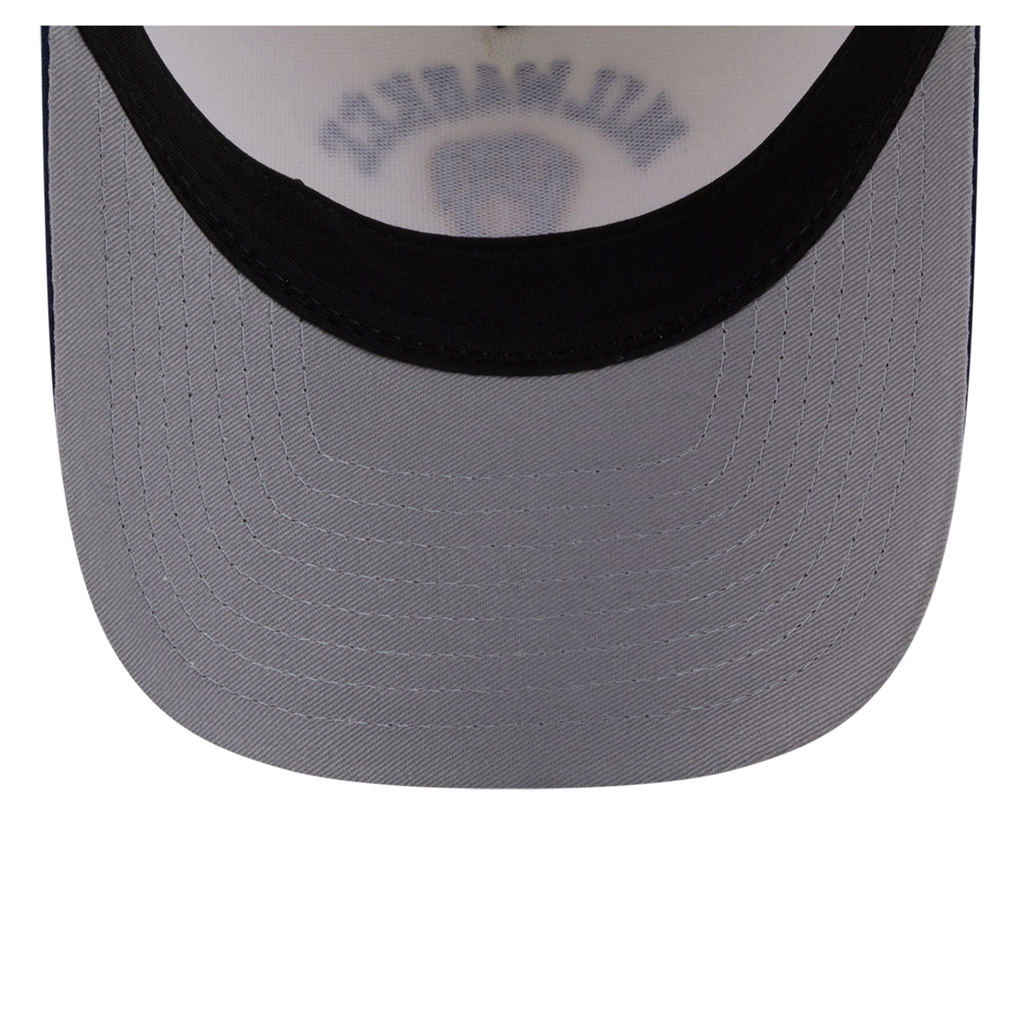 Men's New Era Natural/Navy Milwaukee Brewers Arch 9FORTY A-Frame M-Crown Adjustable Hat