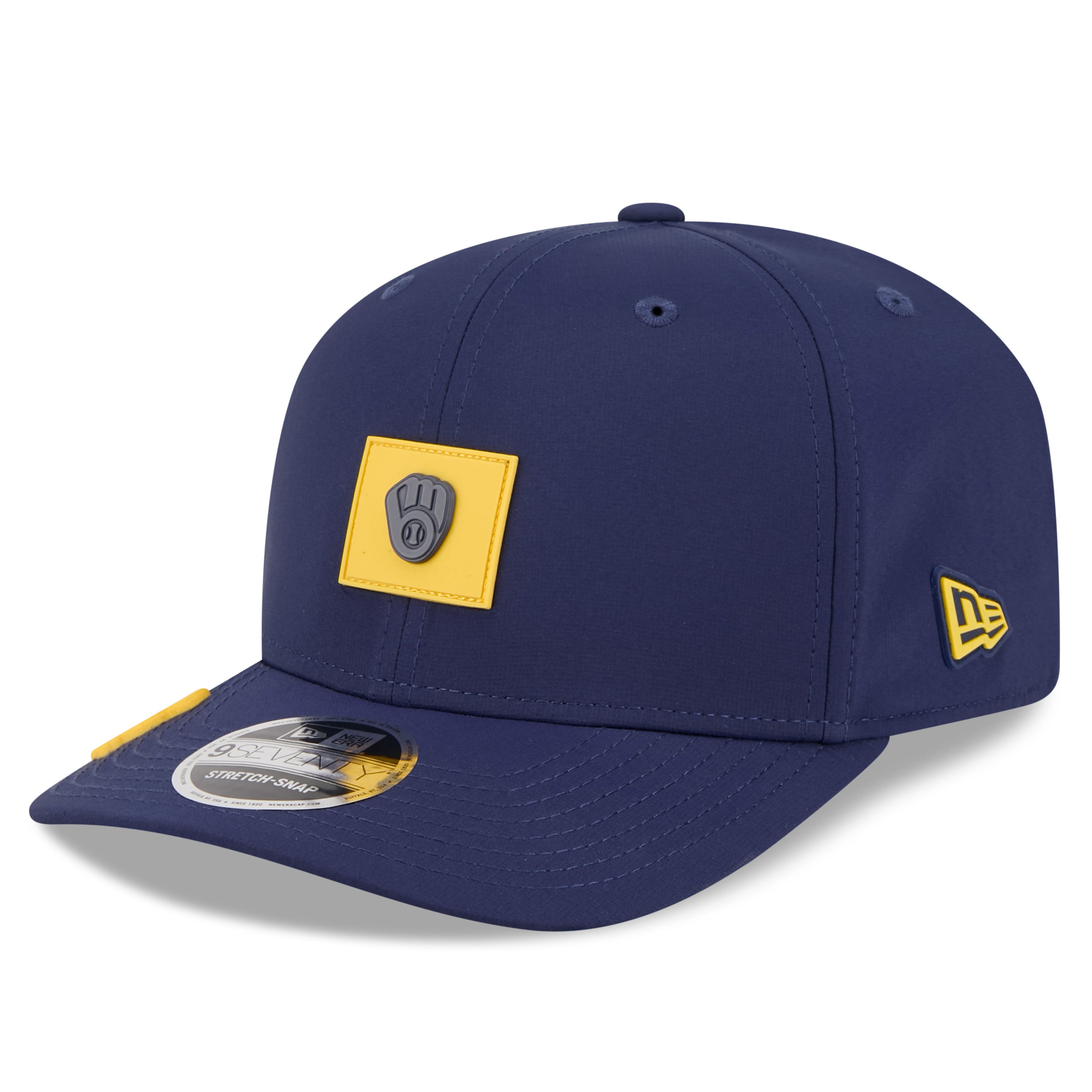 Casquette ajustable New Era bleu marine Milwaukee Brewers 2026 Clubhouse 9SEVENTY pour homme