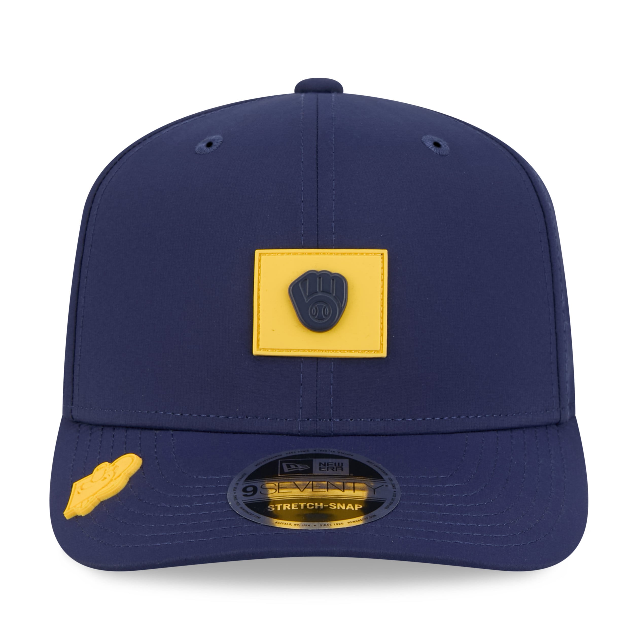 Casquette ajustable New Era bleu marine Milwaukee Brewers 2026 Clubhouse 9SEVENTY pour homme