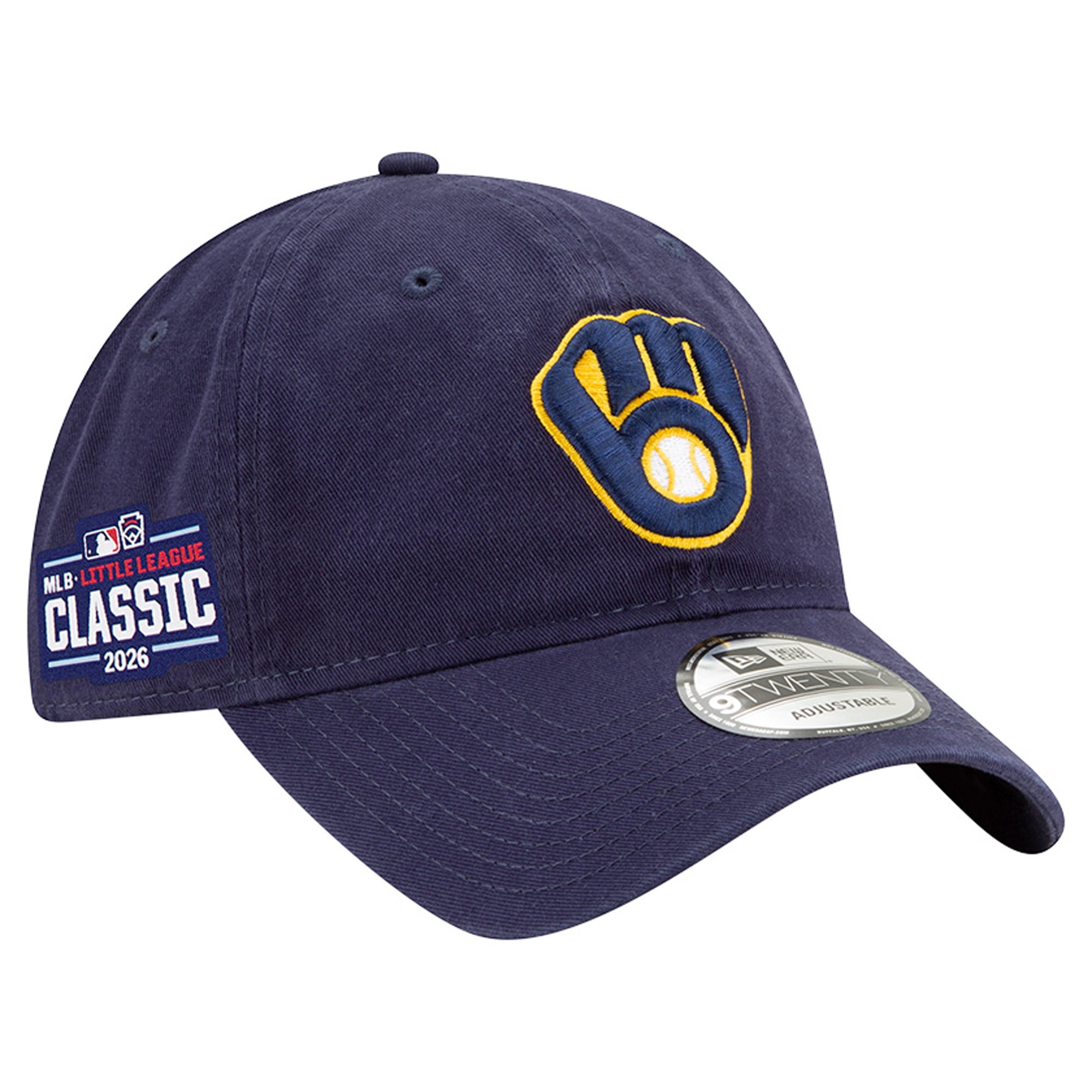 Men's New Era Navy Milwaukee Brewers 2026 Little League Classic Casual Classic Adjustable Hat