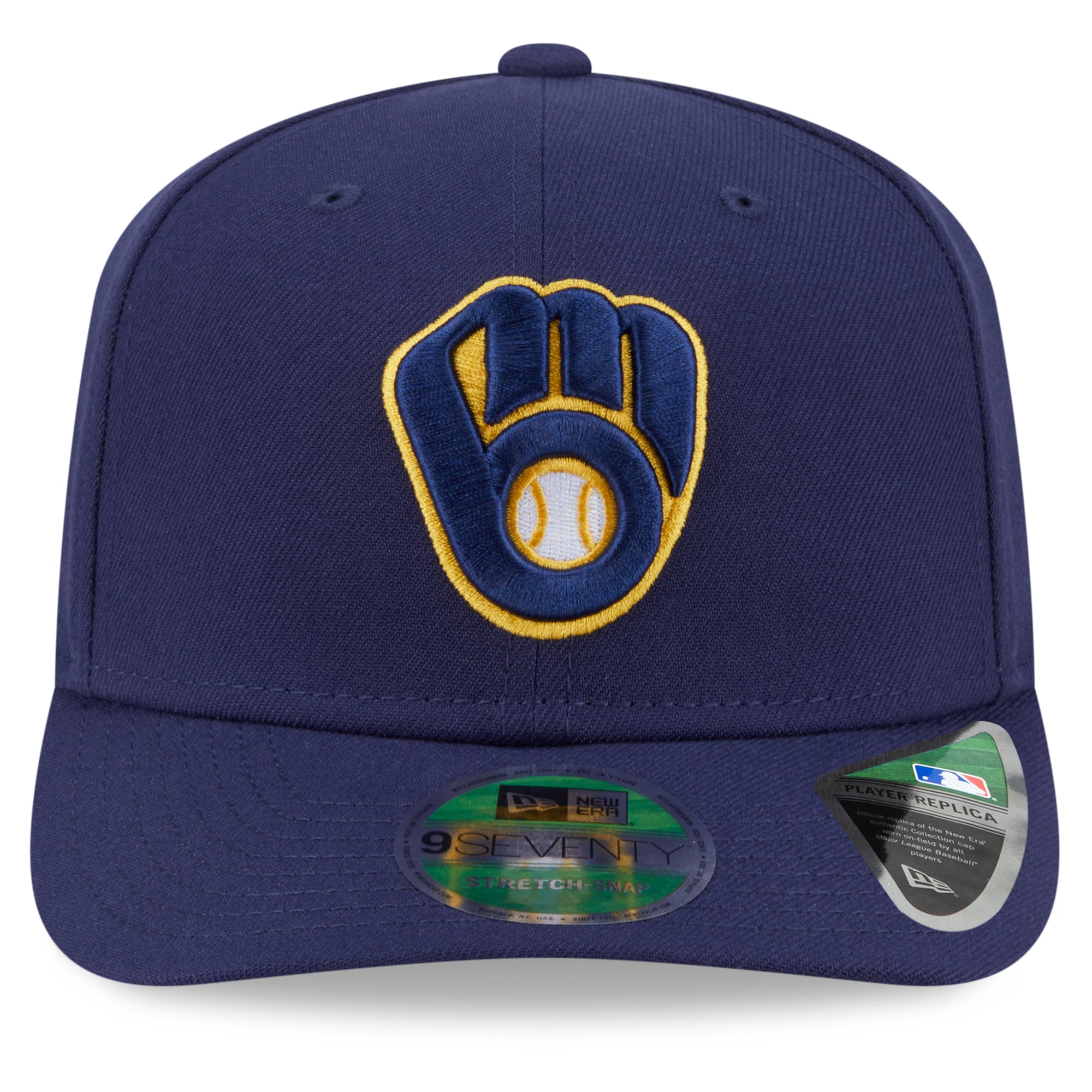 Casquette ajustable New Era bleu marine Milwaukee Brewers 2026 MLB Postseason 9SEVENTY pour homme